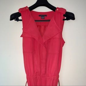 Suzy Sheir Spring - Coral Orange  Boho chic Summer  dress career casual